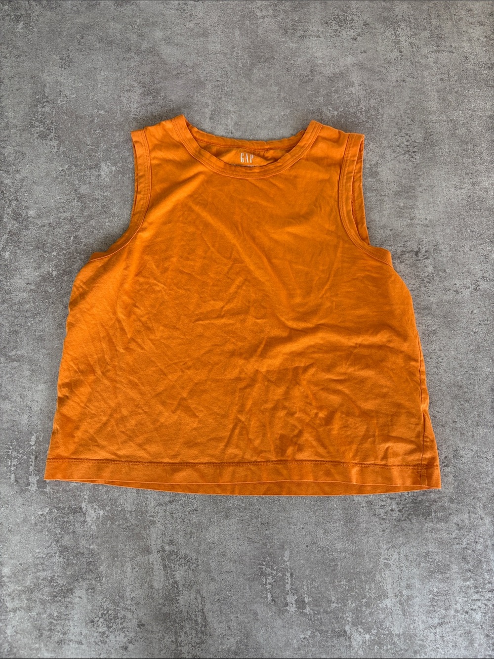 GAP Bright Orange Sleeveless Tank Top